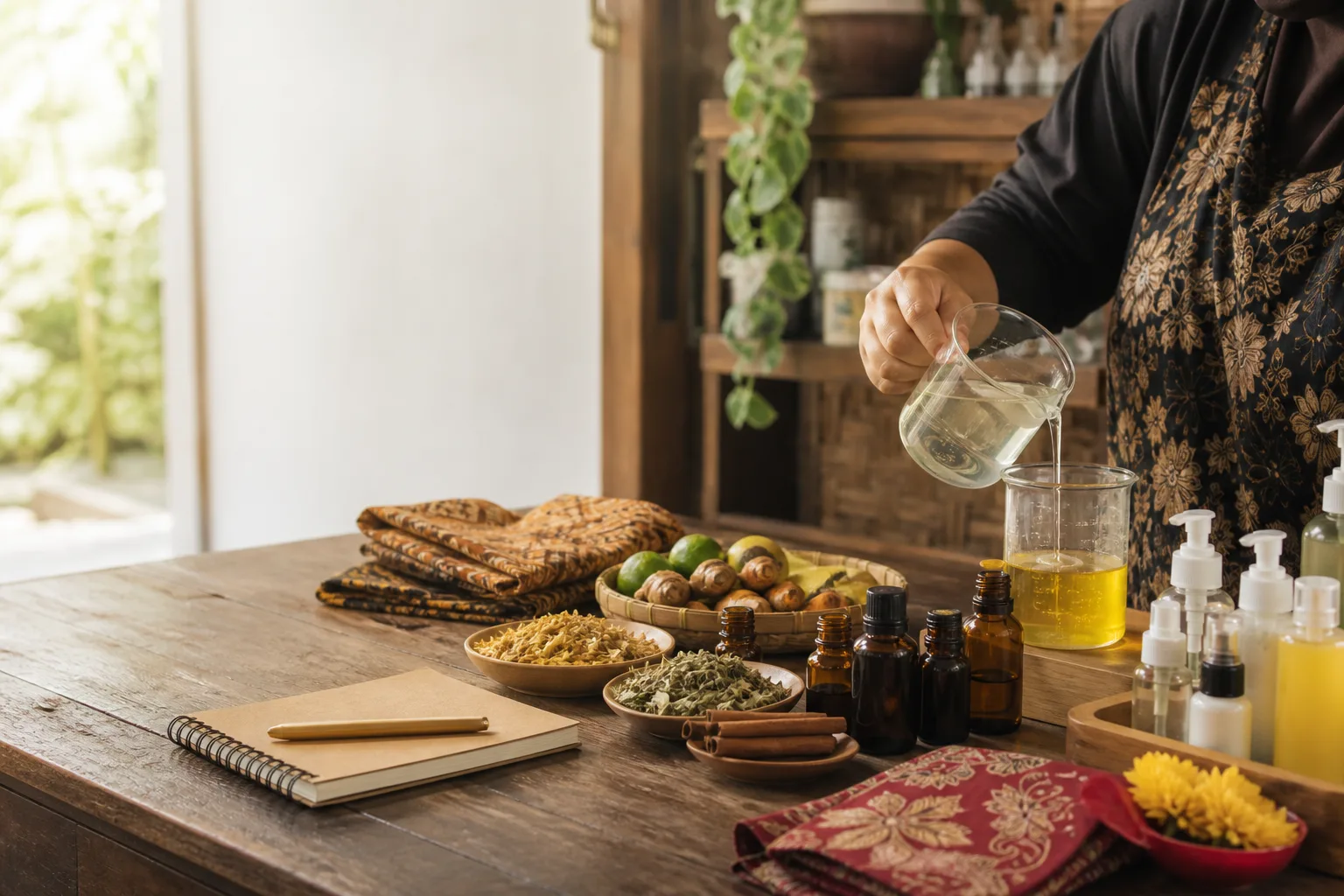 Praktik meracik produk home industri